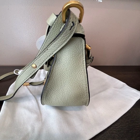 Chloe Mini Marcie Satchel Crossbody Faded Green - Picture 7 of 11